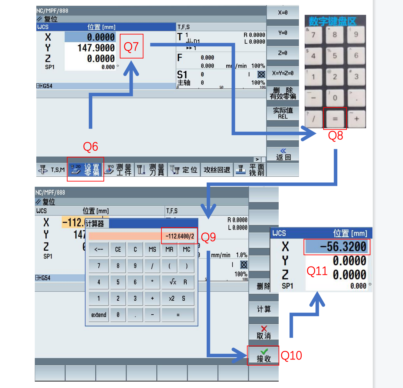 大族机床分中步骤图示1 